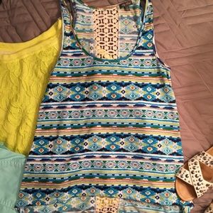 Patterned tank